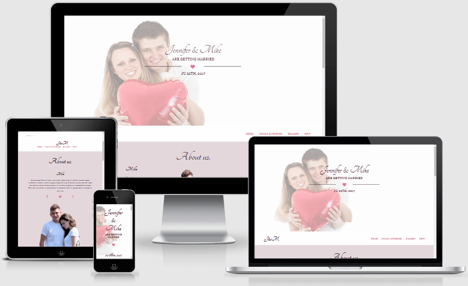 A pack of 4 Divi page layouts that designed specifically for wedding website. Post all important details about your wedding for attendees.